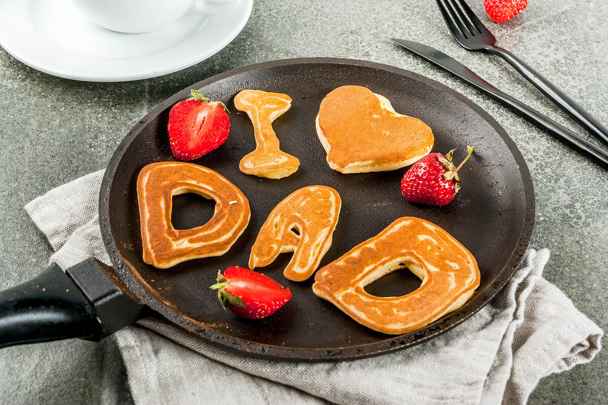 Sweet Father’s Day breakfast surprise with lettered donuts and a side of dad-level awesomeness.