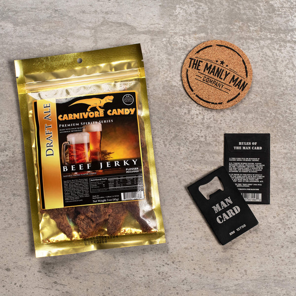 Manly Man Co. Booze Infused Jerky Tactical X-mas Stocking Kit