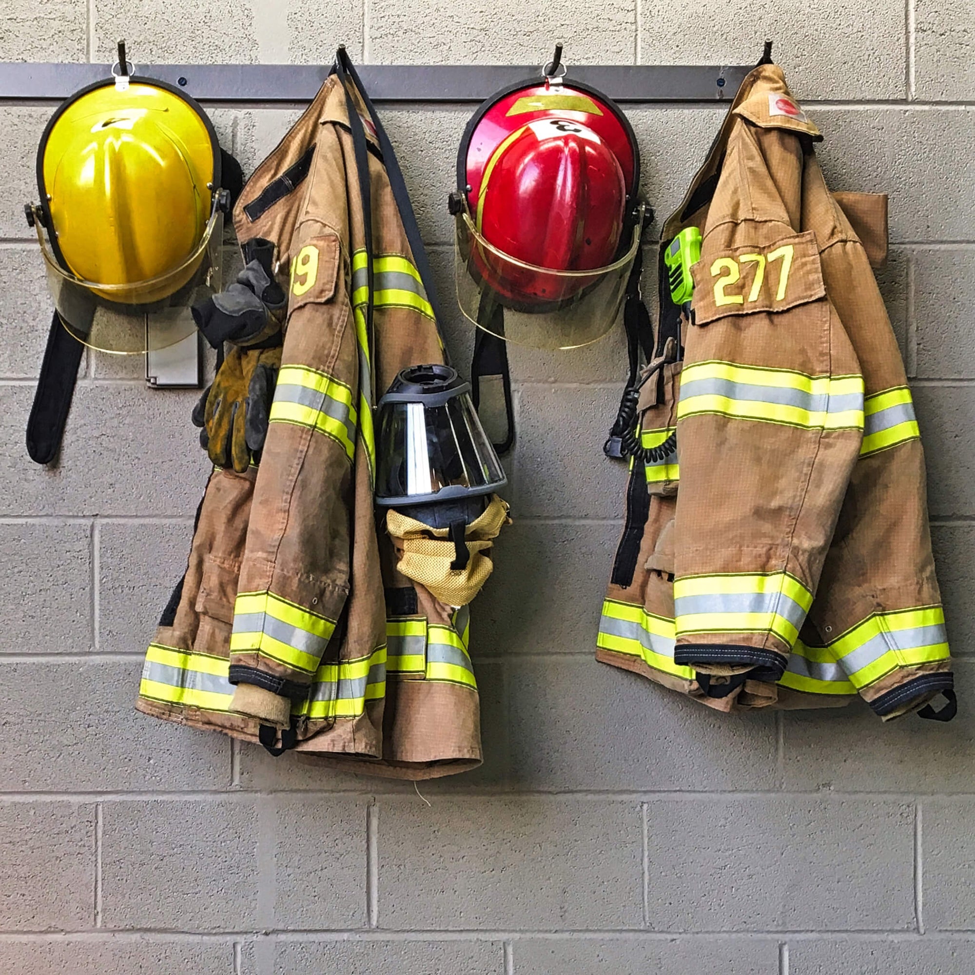 Firefighter gifts including bacon jerky ammo cans, engraved meat cards, beef jerky bouquets, and custom gift boxes perfect for fire departments and station leaders.