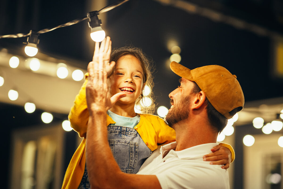 A happy Father’s Day hug between dad and daughter—because great gifts come with great moments.