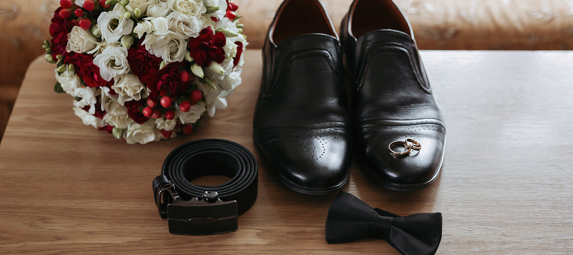 Funny and flavorful bachelor party accessories including meat cards, bacon strip bouquets, jerky gift boxes, Bloody Mary kits, and ammo can snack sets for the ultimate groom send-off.