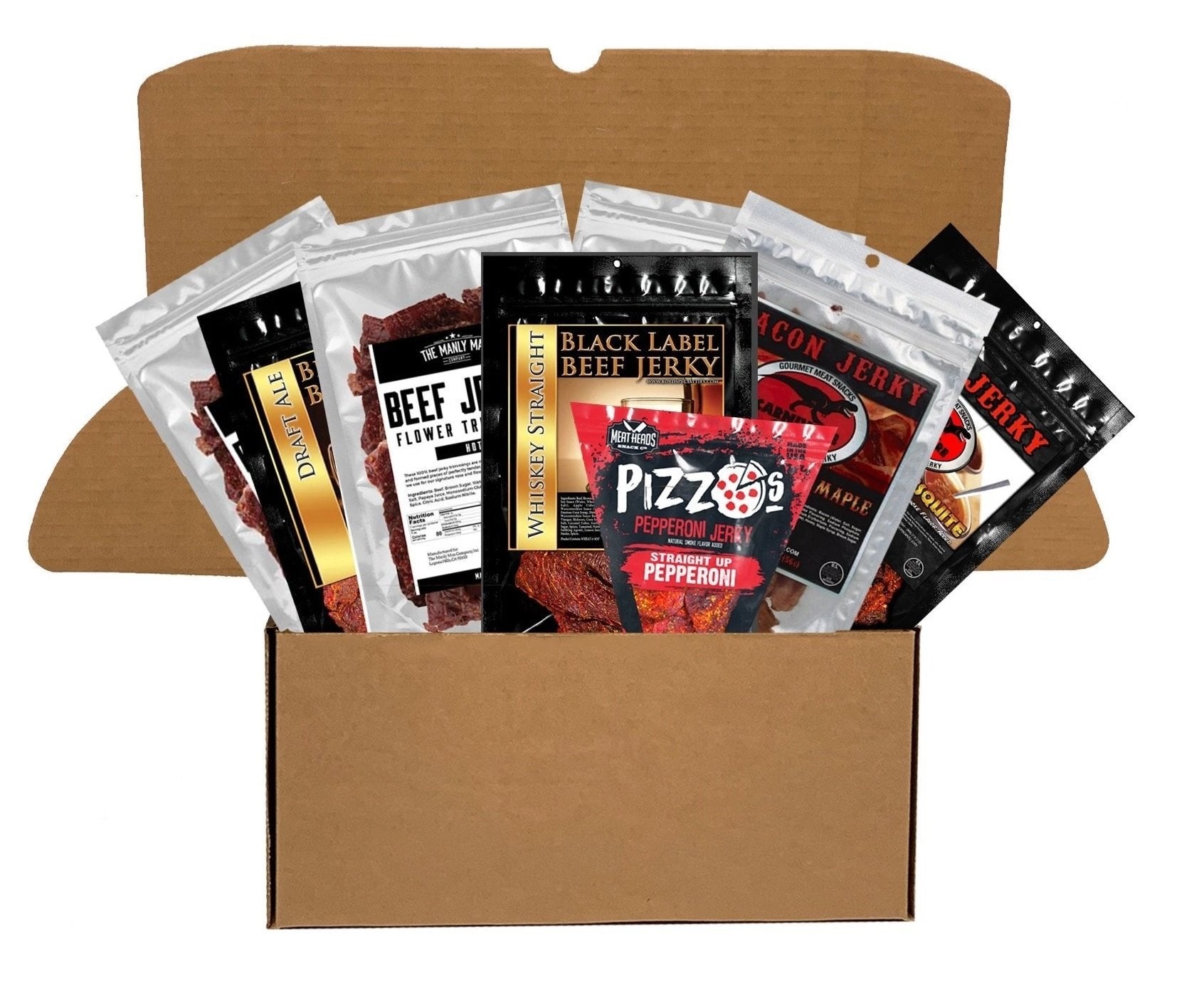 This  gift set features a wide variety of jerky meats and flavors.