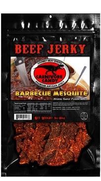 Barbecue mesquite in resealable pack.