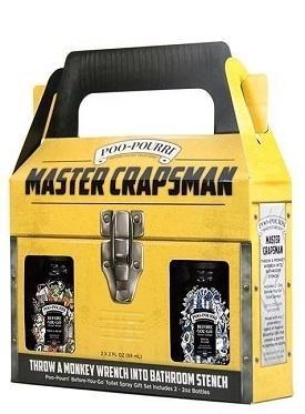 Master Crapsman gift set comes with two bottles of Trap-A-Crap and Royal Flush scent.