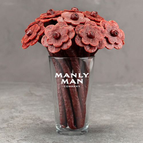 Manly Man Co. Beef Jerky Flower Bouquet (8 stems)