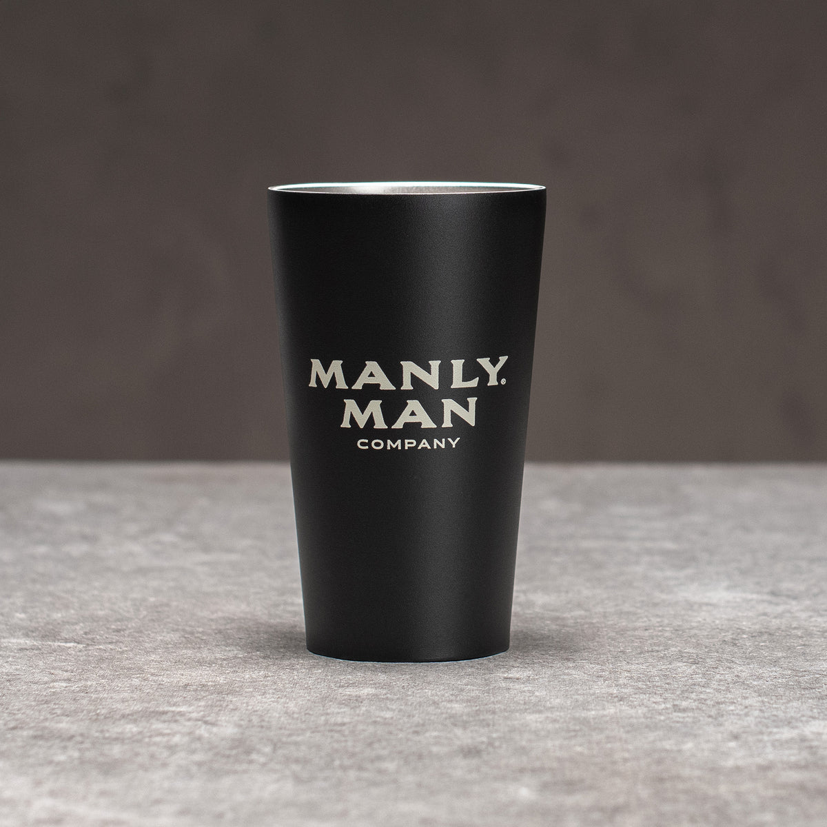 Manly Man Co. Black Steel Edition Pint