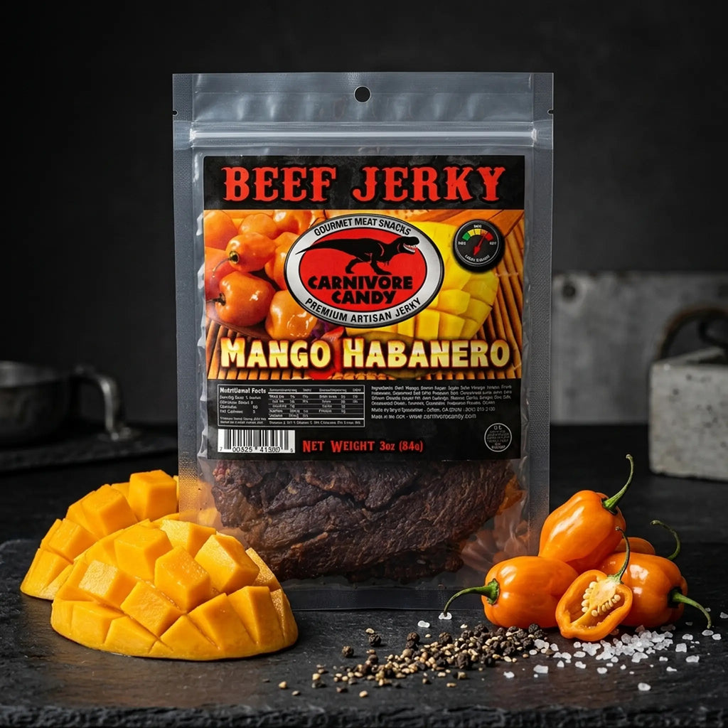 Mango Habanero Beef Jerky // Carnivore Candy - Manly Man Co.