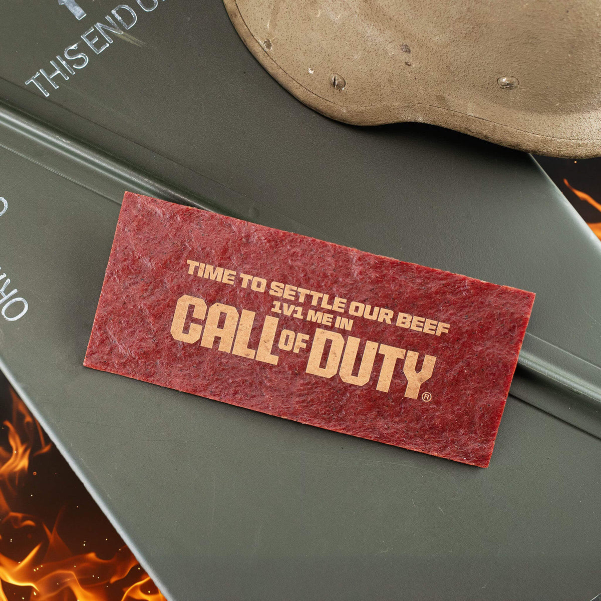 &quot;Settle Our Beef&quot; Call of Duty Meat Card
