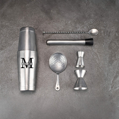 Personalized Cocktail Shaker Set