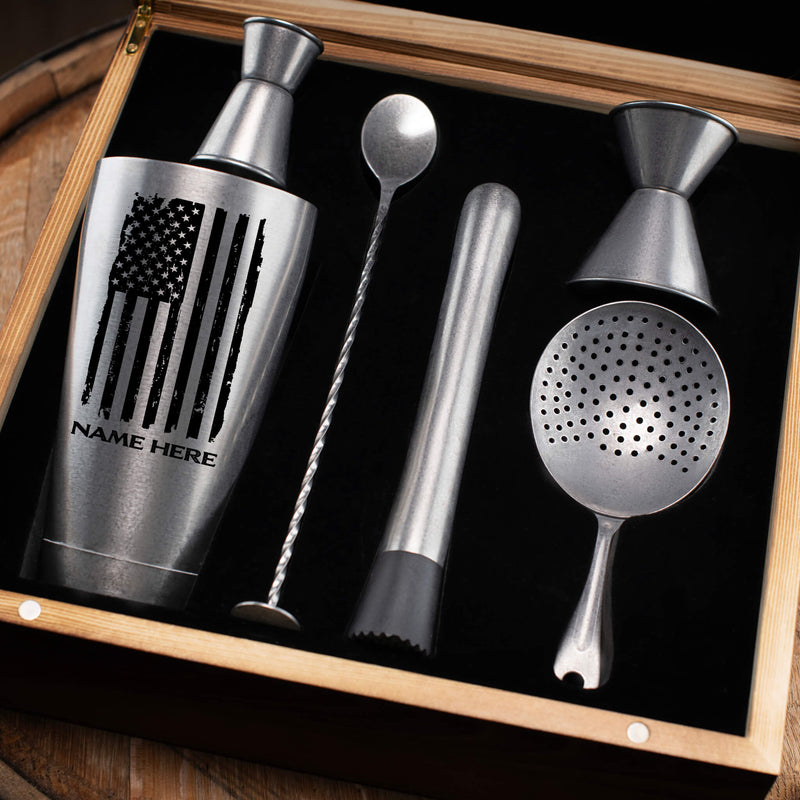 Personalized Cocktail Shaker Set