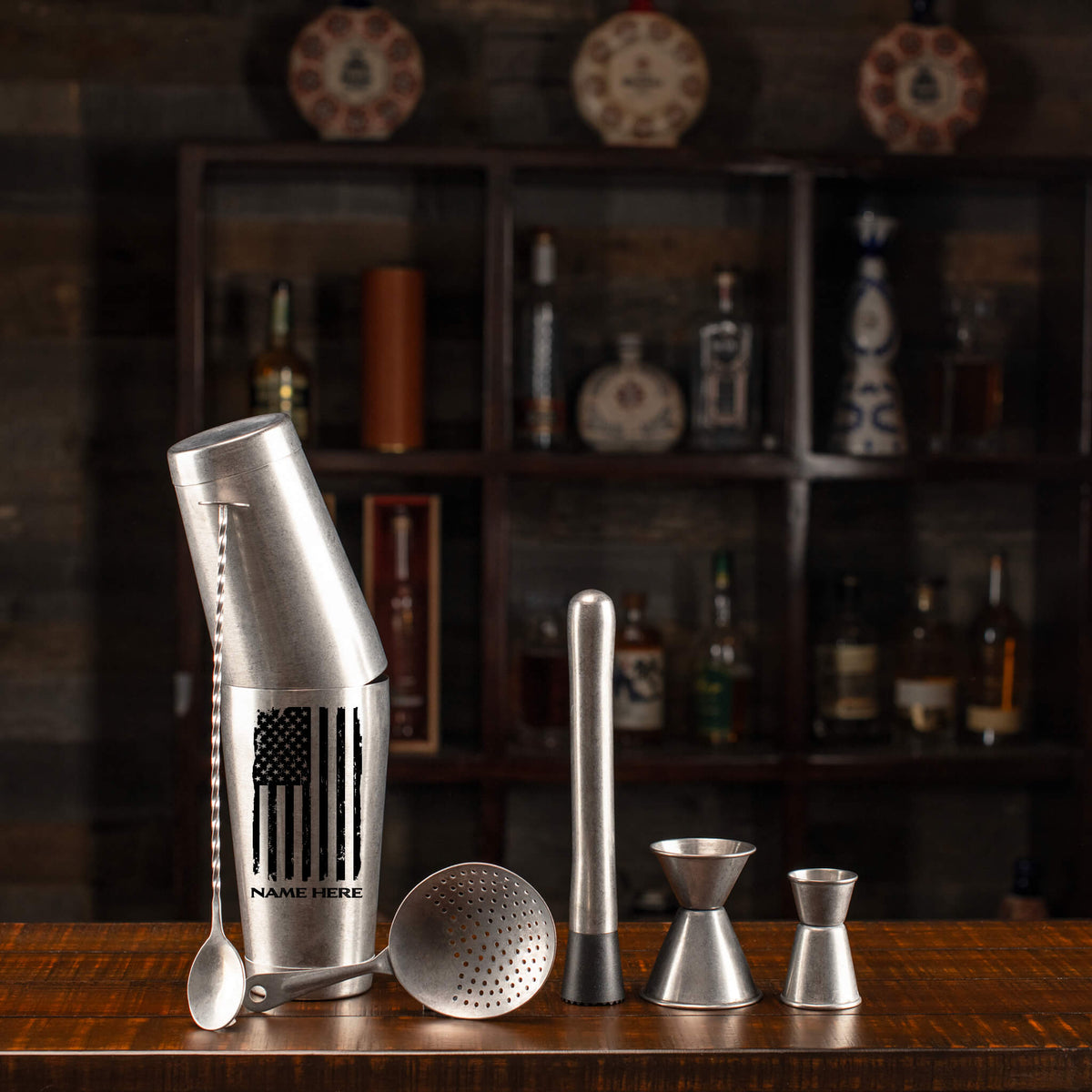 Personalized Cocktail Shaker Set - Manly Man Co.