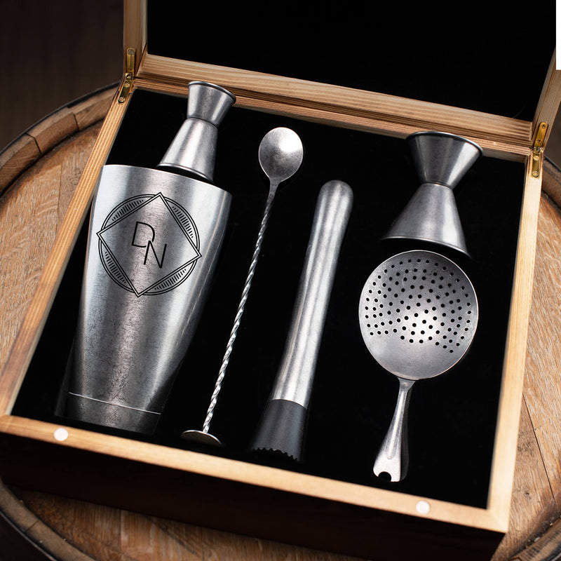 Personalized Cocktail Shaker Set