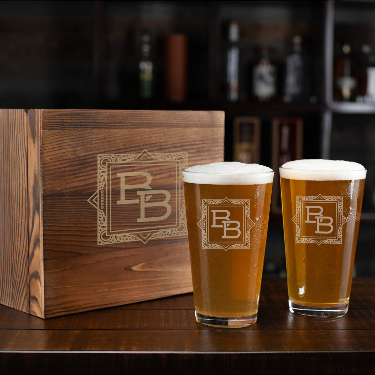 Personalized Pint Glass Set