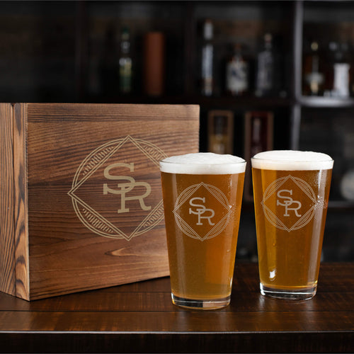 Personalized Pint Glass Set