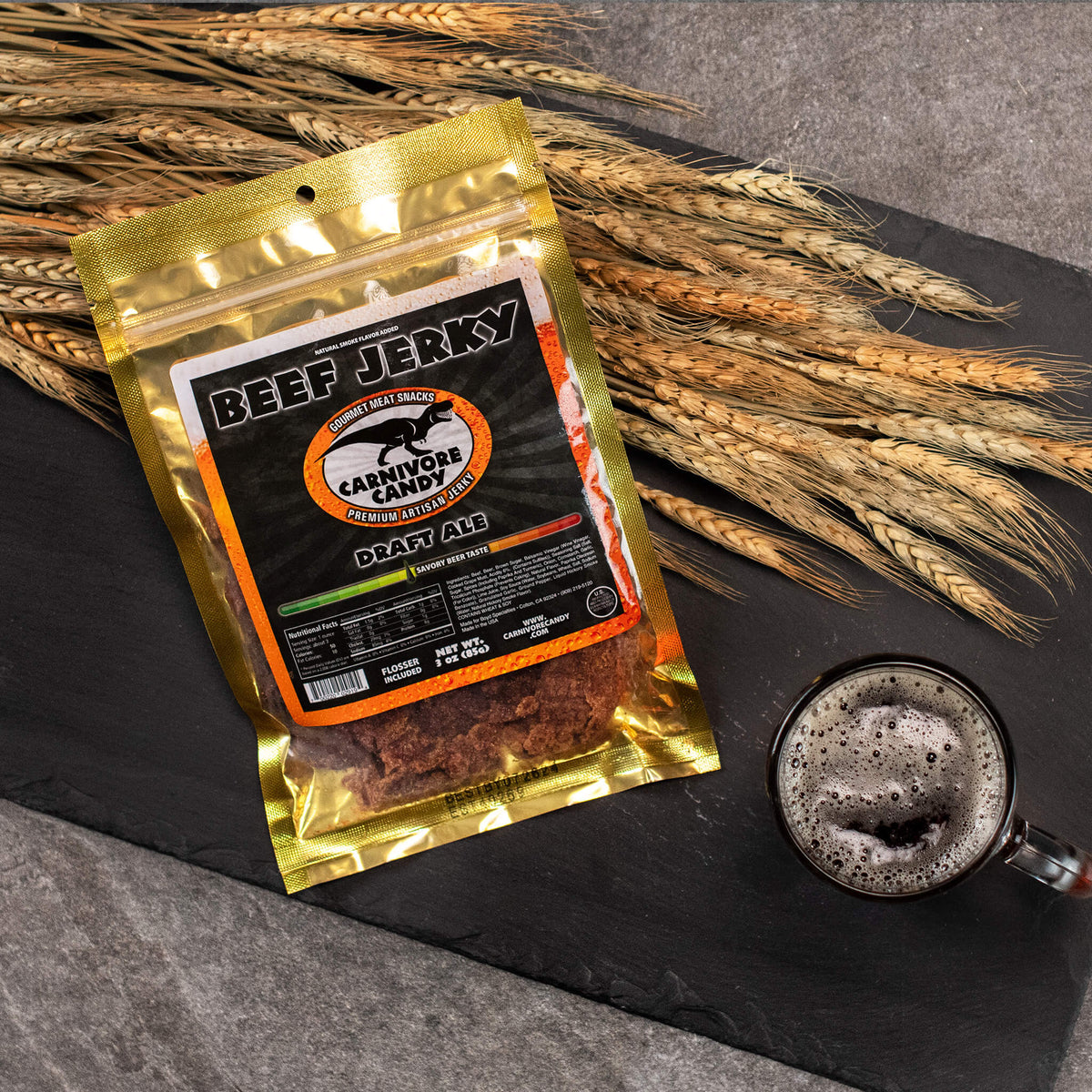 Black Label Beef Jerky (Draft Ale) // Black Label - Manly Man Co.