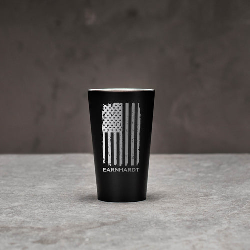 Personalized Black Steel Pint Glass