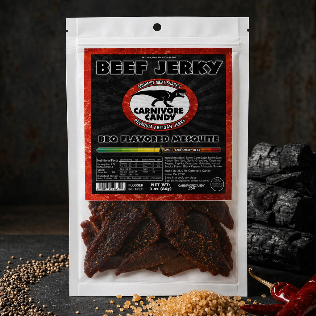 Barbecue Mesquite Beef Jerky // Carnivore Candy - Manly Man Co.