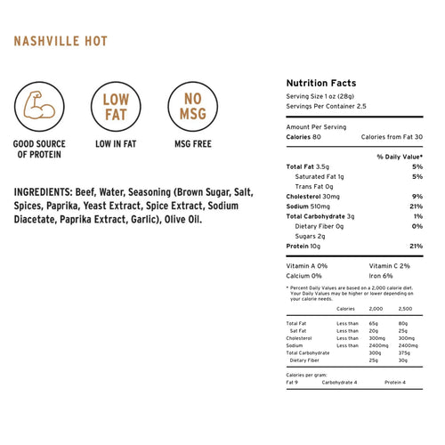 Nashville Hot Beef Jerky