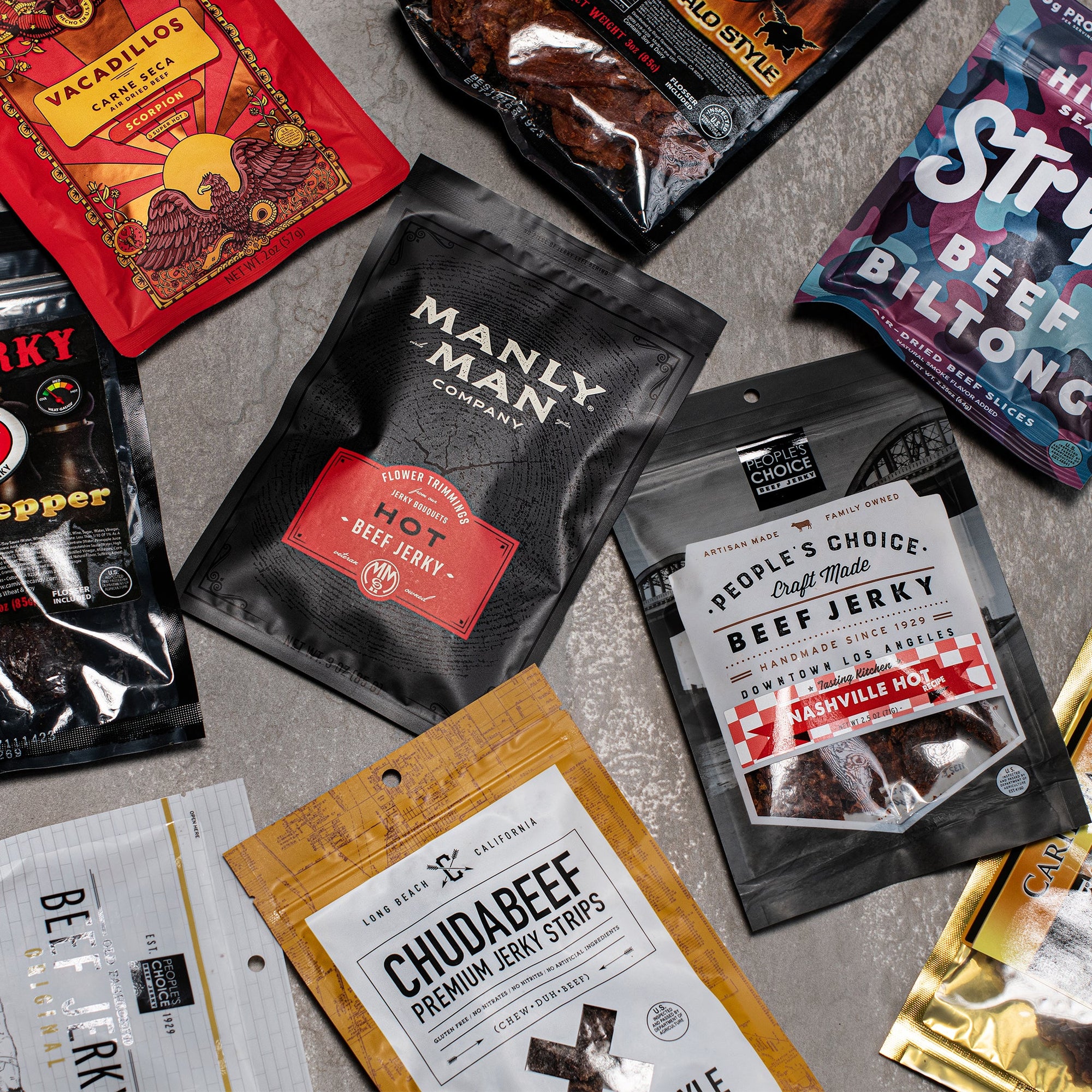 Manly Man Co. Booze Infused Jerky Tactical X-mas Stocking Kit
