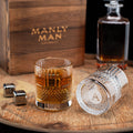 Personalized Whiskey Round Glass Set