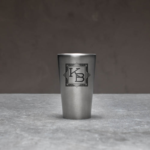 Personalized Stainless Steel Pint