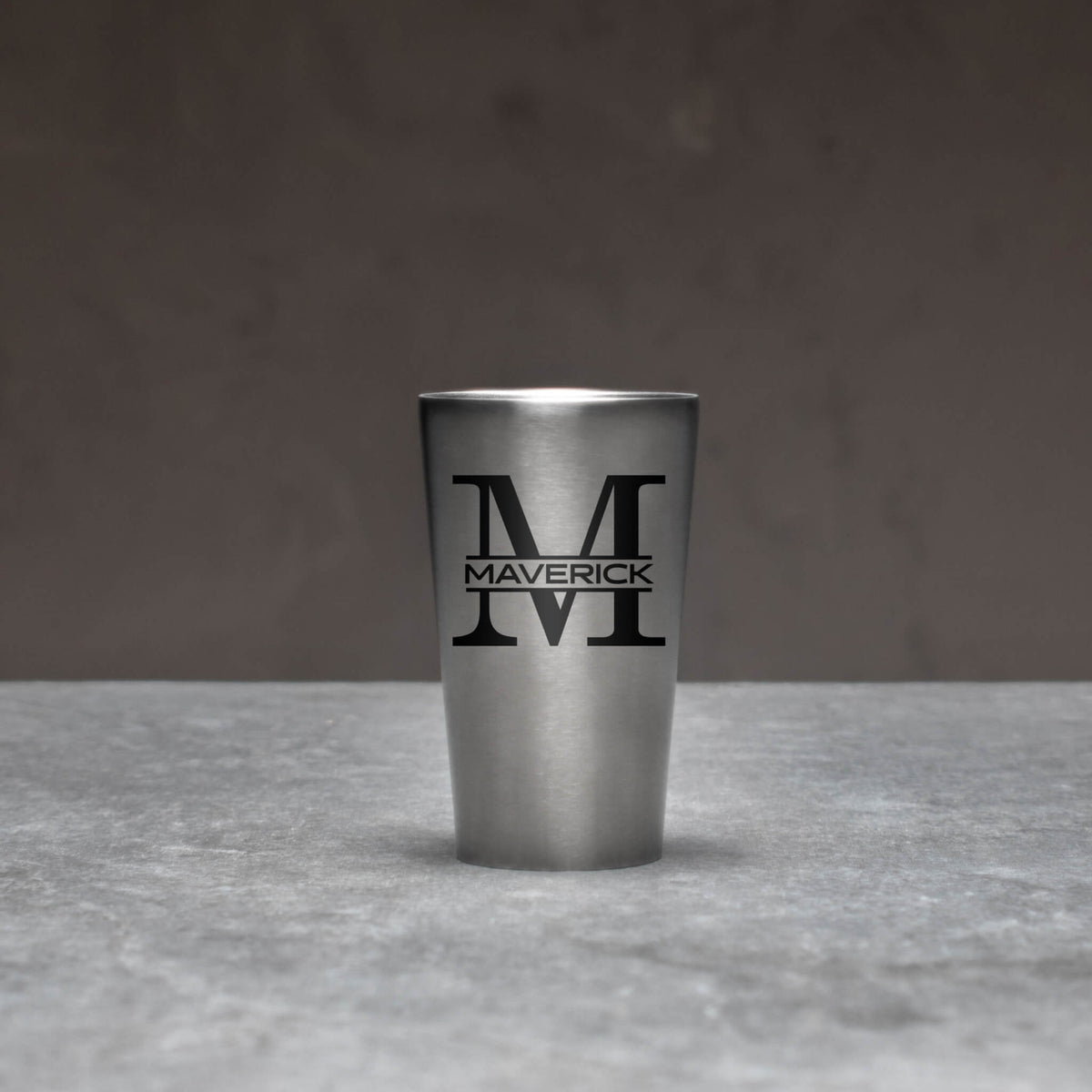 Personalized Stainless Steel Pint