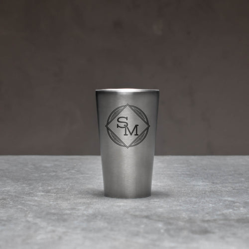 Personalized Stainless Steel Pint