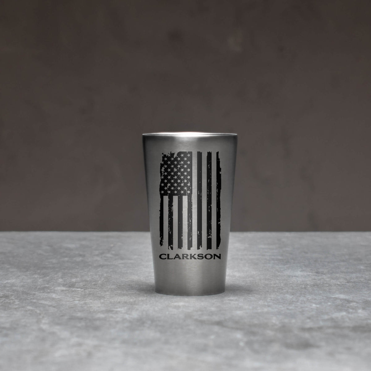 Personalized Stainless Steel Pint