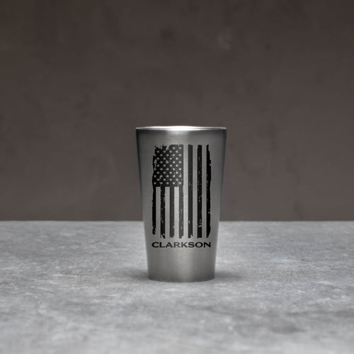 Personalized Stainless Steel Pint