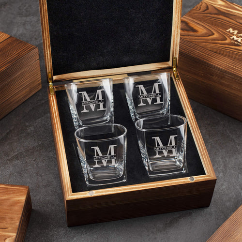 Sharp Sips - Whiskey Glass Set of 4