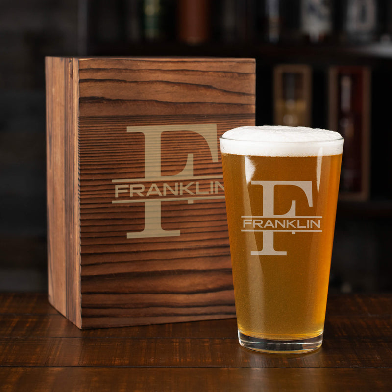 Personalized Pint Glass Set