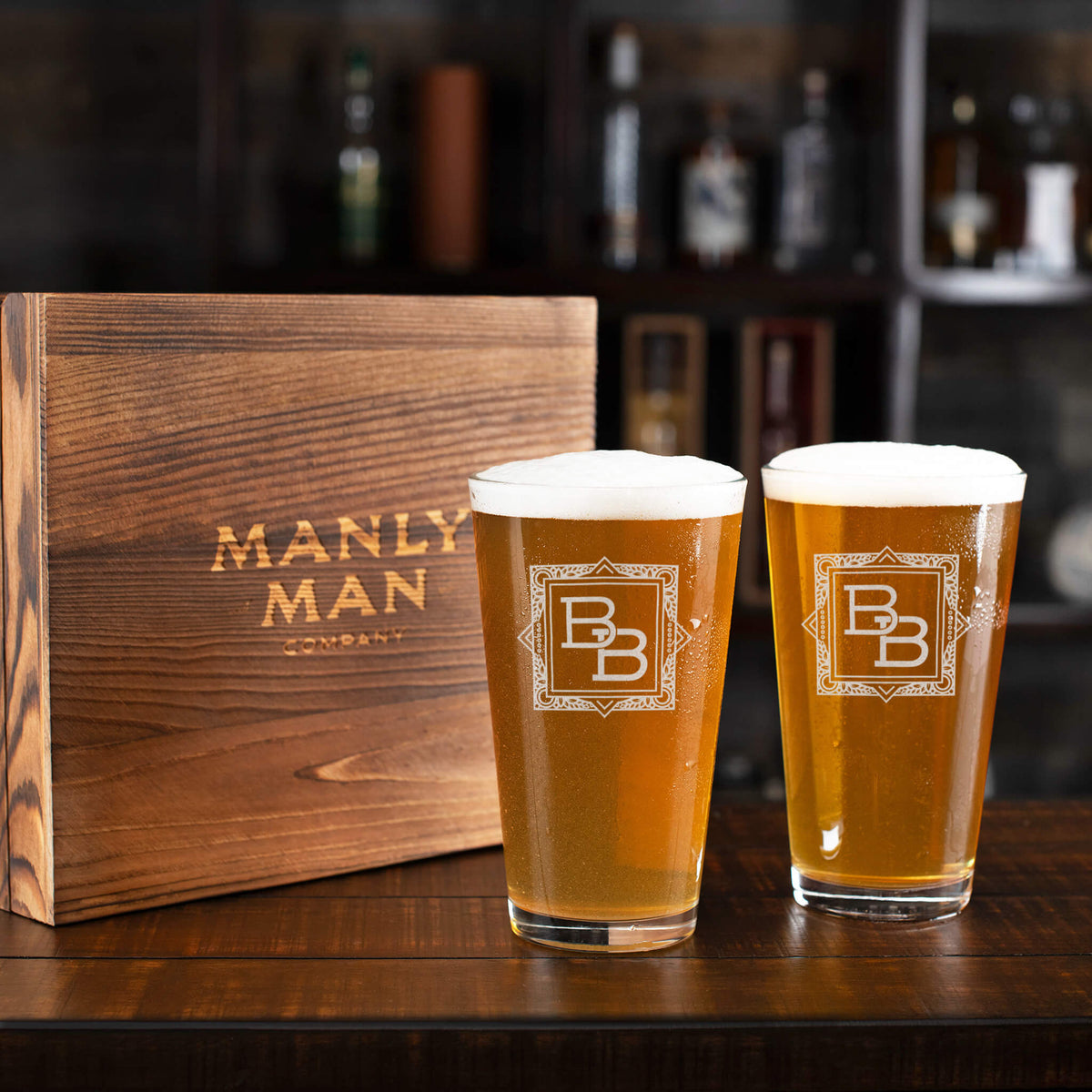 Personalized Pint Glass Set