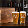 Personalized Pint Glass Set