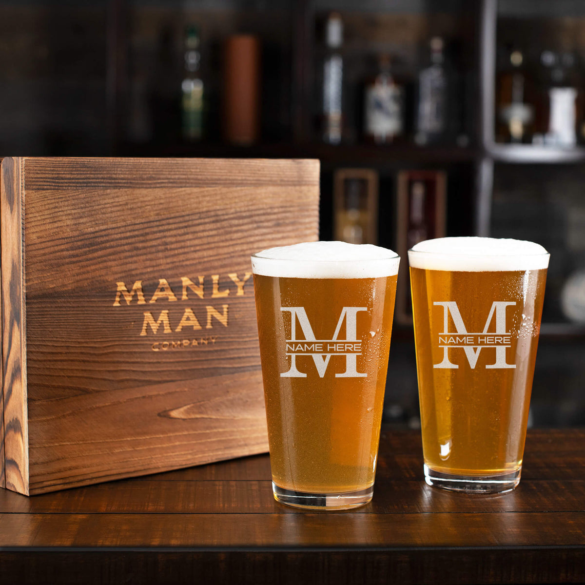 Personalized Pint Glass Set