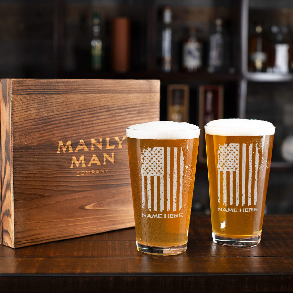 Personalized Pint Glass Set
