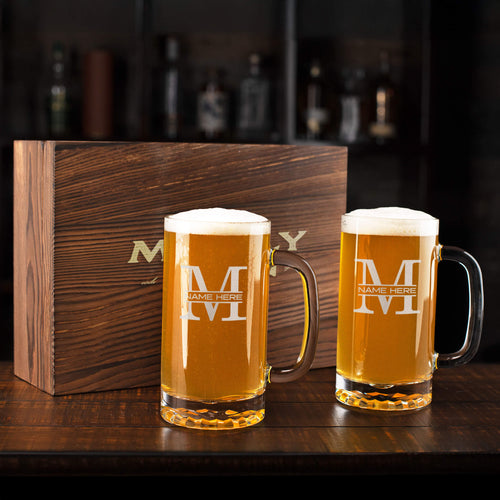 Personalized Mug Glass Set