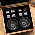 Personalized Whiskey Round Glass Set
