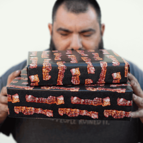 Make It Manlier- Bacon Scented Wrapping Service