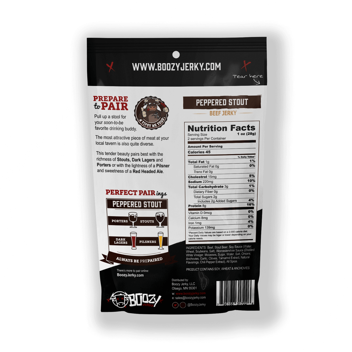 Peppered Stout Beef Jerky
