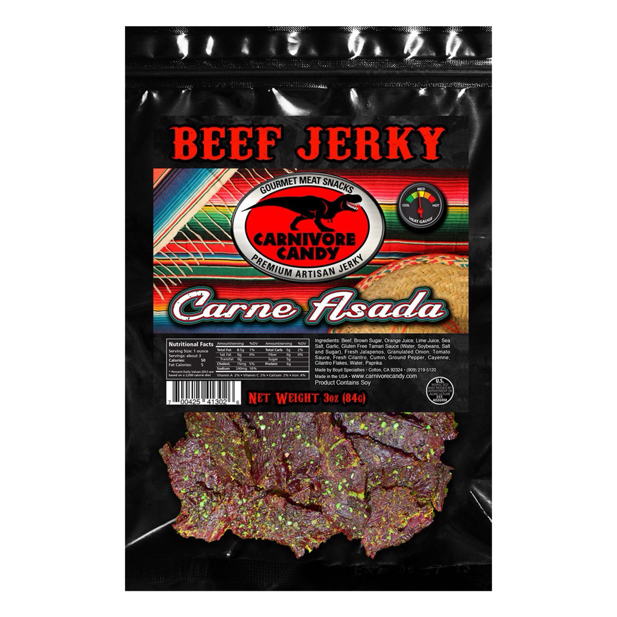 Carnivore Candy Carne Asada Beef Jerky