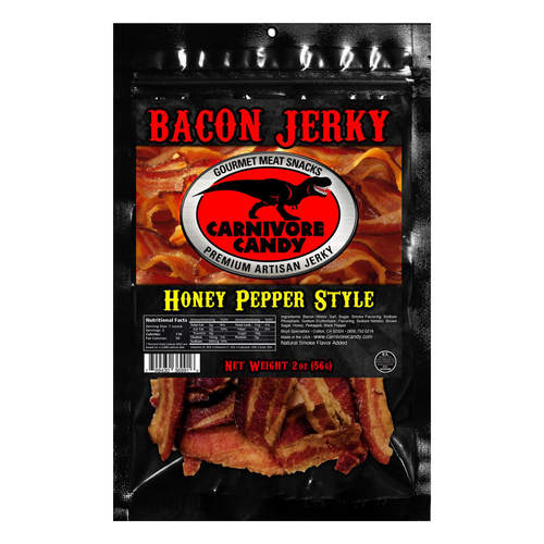 Carnivore Candy Honey Pepper Bacon Jerky