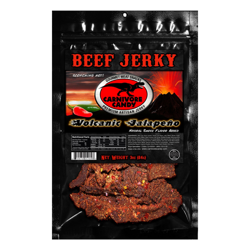 Carnivore Candy Volcanic Jalapeño Beef Jerky